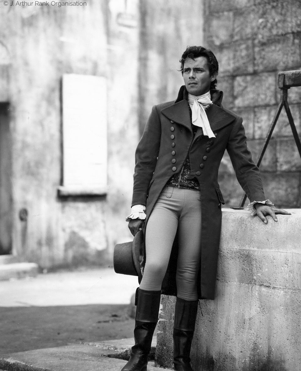 Dirk Bogarde in tight pants from A Tale of Two Cities