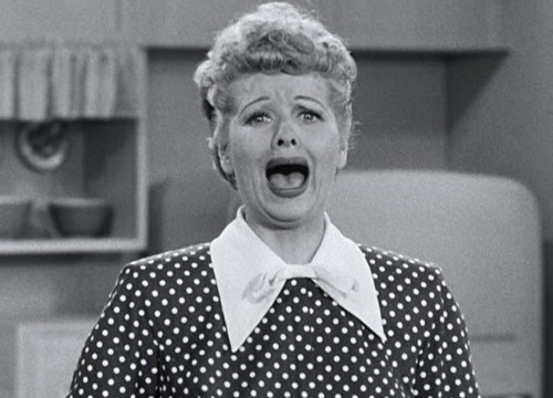 Lucy Ricardo on I Love Lucy: A Criminal!