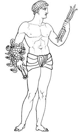 Ancient Greek man in short loincloth