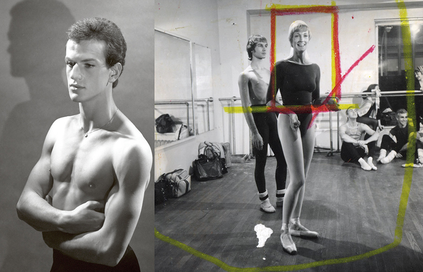 Henk Van Dijk (left) and other dancers & cast members (right) in Ballet down the Highway, 1975