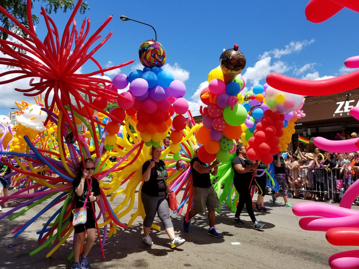 Balloons by Tommy in the Pride Parade