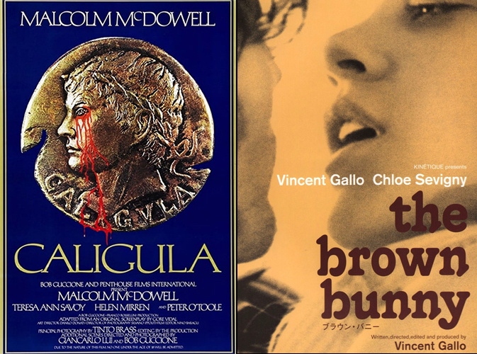 Caligula and Brown Bunny posters
