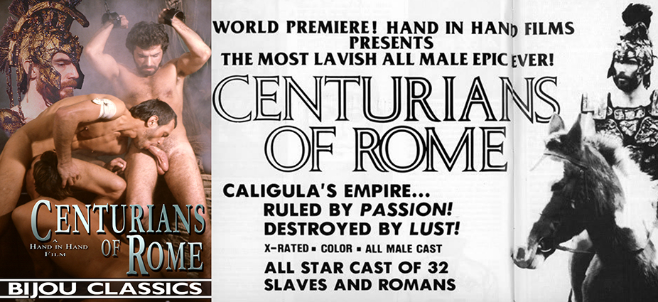 Centurians of Rome DVD cover and vintage ad