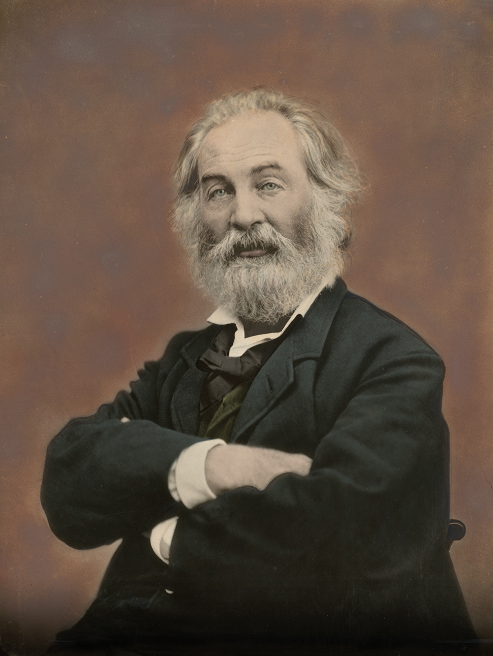 Colorized photo of Walt Whitman