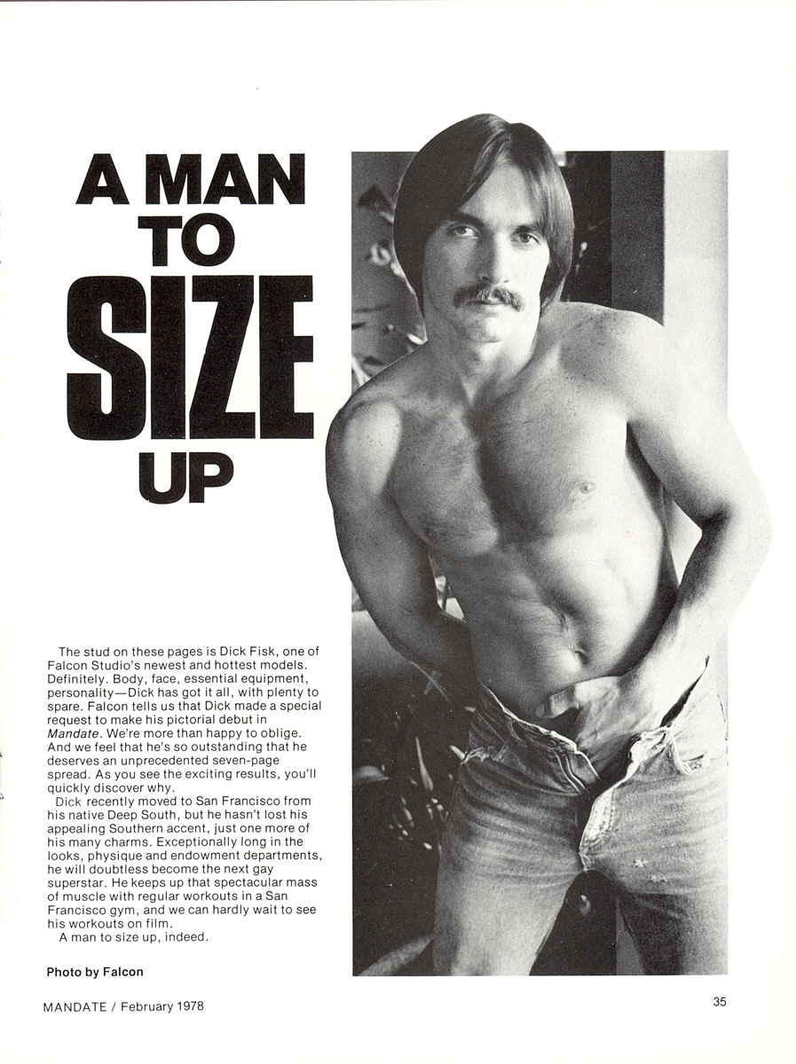 A Man to Size Up Dick Fisk spread in Mandate