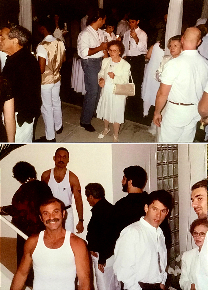 Estelle Getty at a West Hollywood party, 1980s