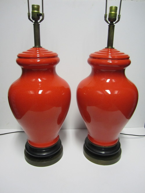 Ginger jar lamps