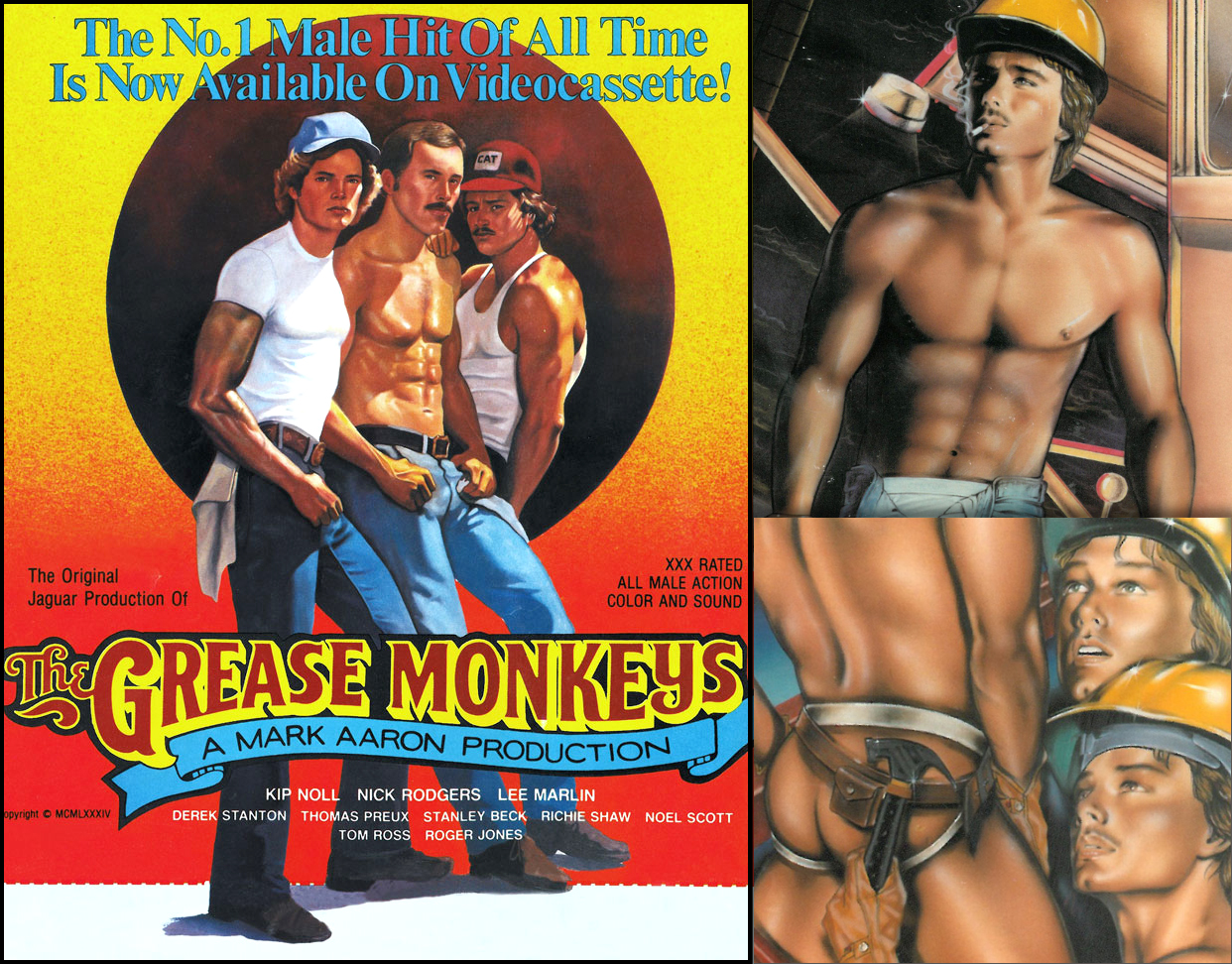 Vintage ads for Grease Monkeys and Hardhat