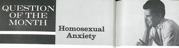 Sexology's Question of the Month: Homosexual Anxiety