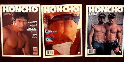 Three Honcho magazine covers