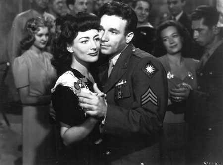 Joan Crawford dancing with soldier in Hollywood Canteen