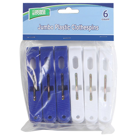 Pack of jumbo plastic clothespins