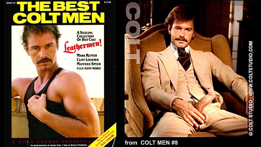 Mark Rutter on the cover of Colt Men