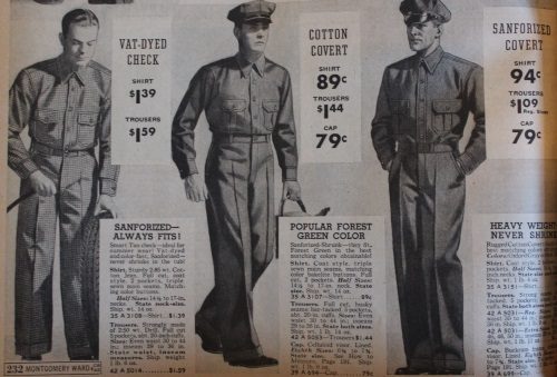 1930s men's work uniforms