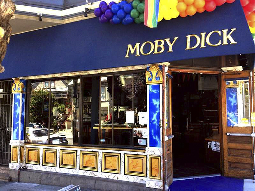Moby Dick Bar's contemporary exterior