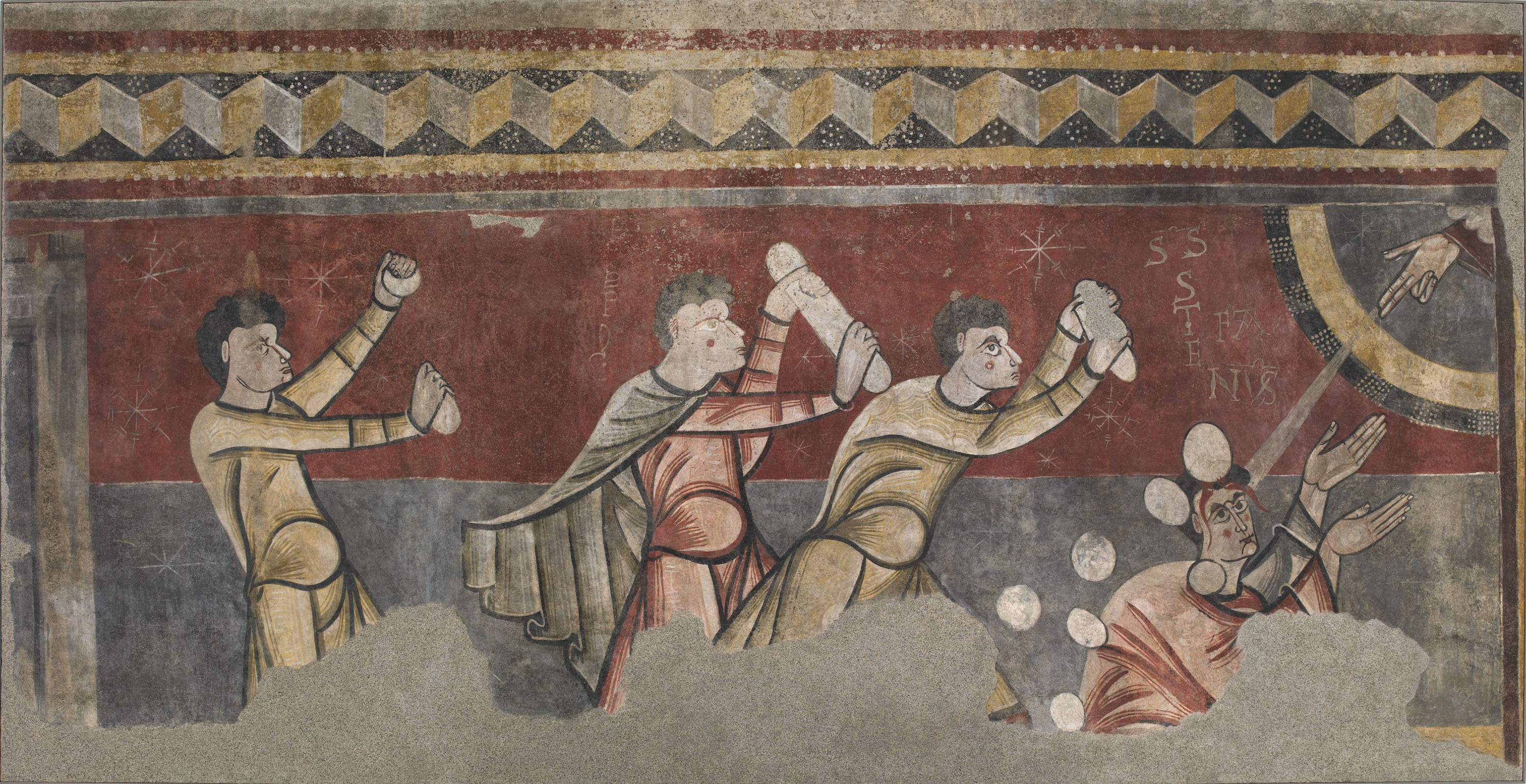 Romanesque wall painting