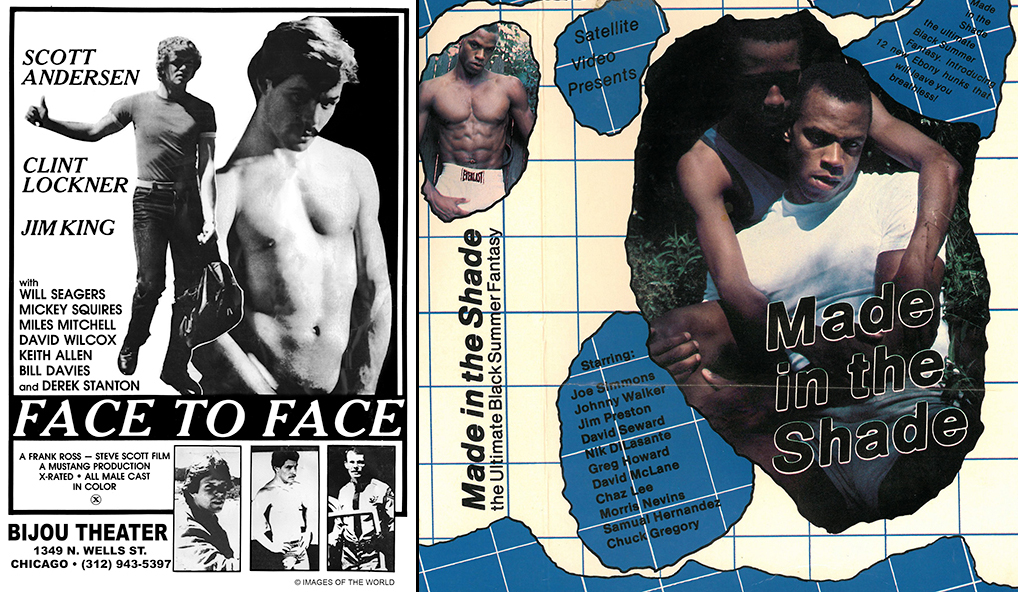 Face to Face poster and Made in the Shade VHS cover