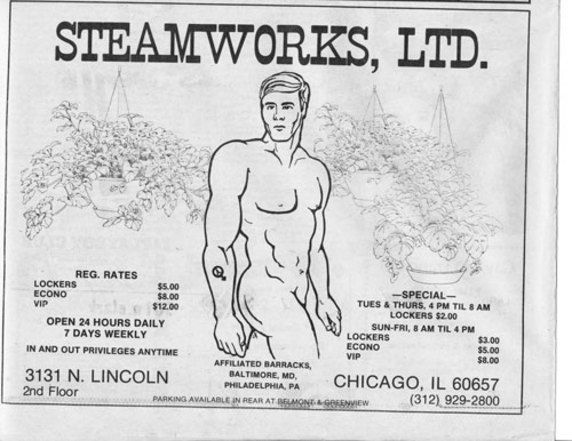 Steamworks, Chicago bathhouse poster