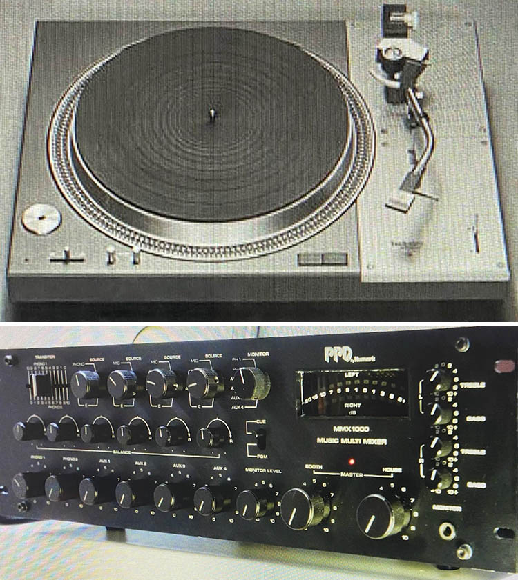 Turntable and mixer