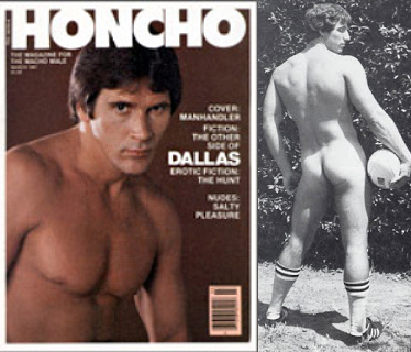 Ty Arthur in Honcho issue and nude from behind