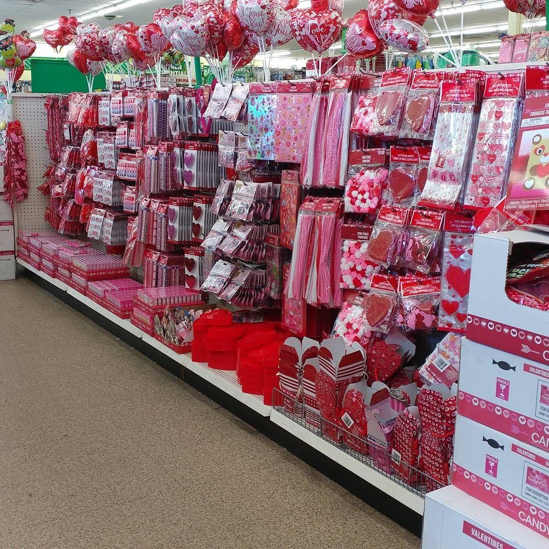 Valentine's Day aisle