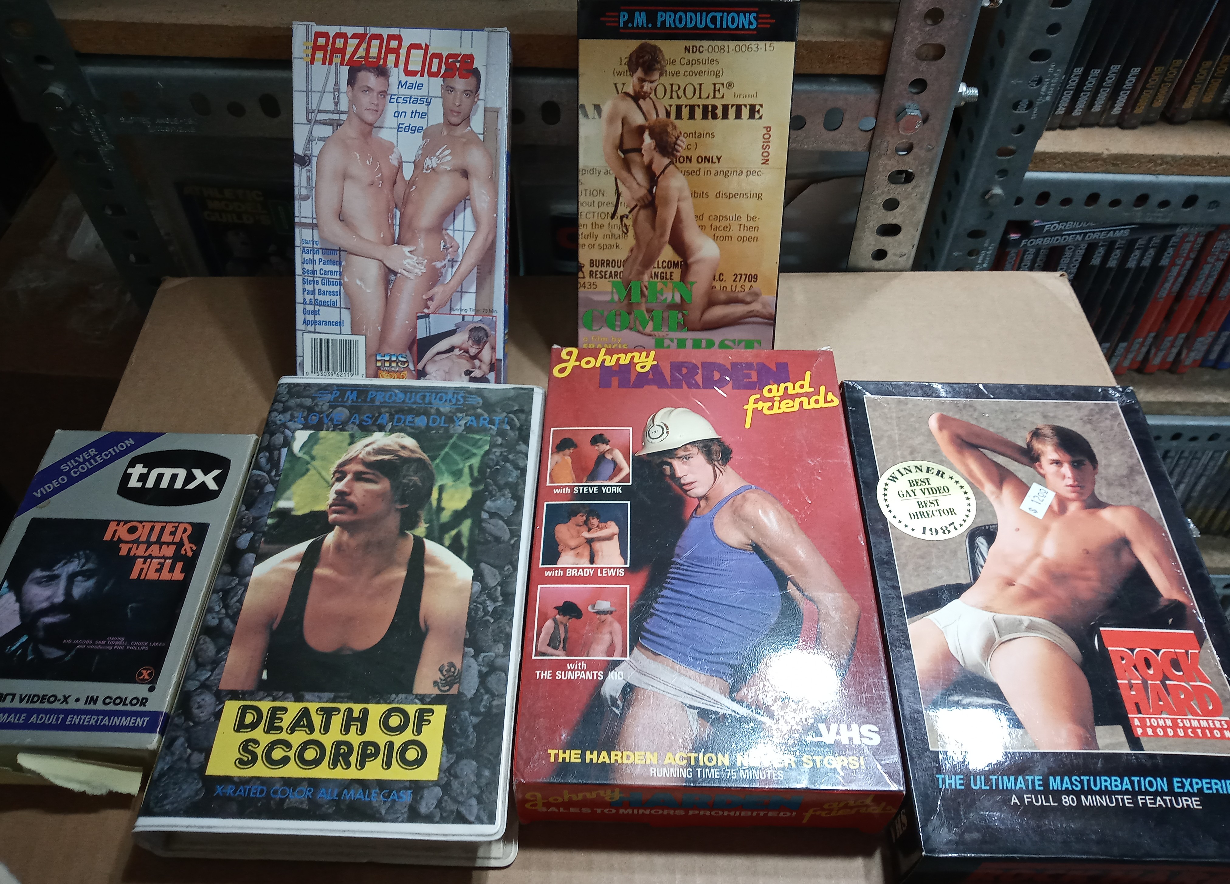 VHS and Beta gay porn tapes