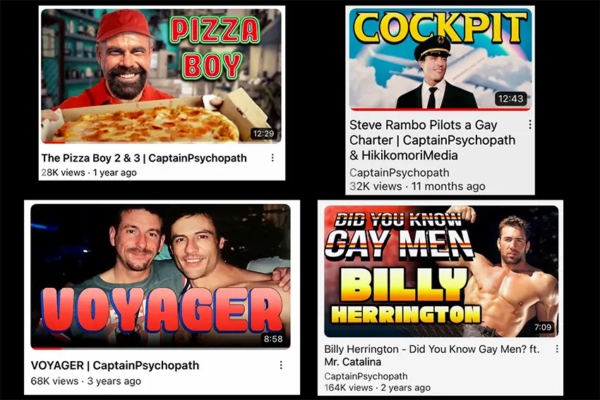 Captain Psychopath's review videos