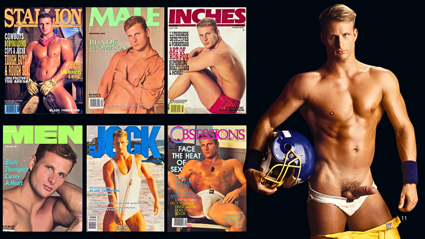 Blade Thompson on magazine covers in 1991 and 1992