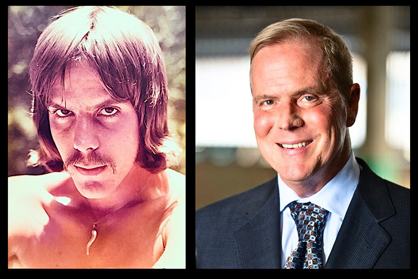 Derrick Stanton in the '70s and in a recent photo