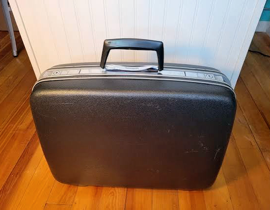 Small black suitcase