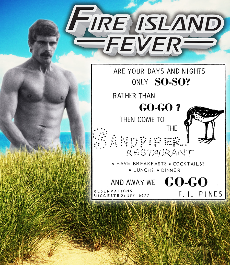 Will in Fire Island Fever (1979) & an ad for the Sandpiper Restaurant
