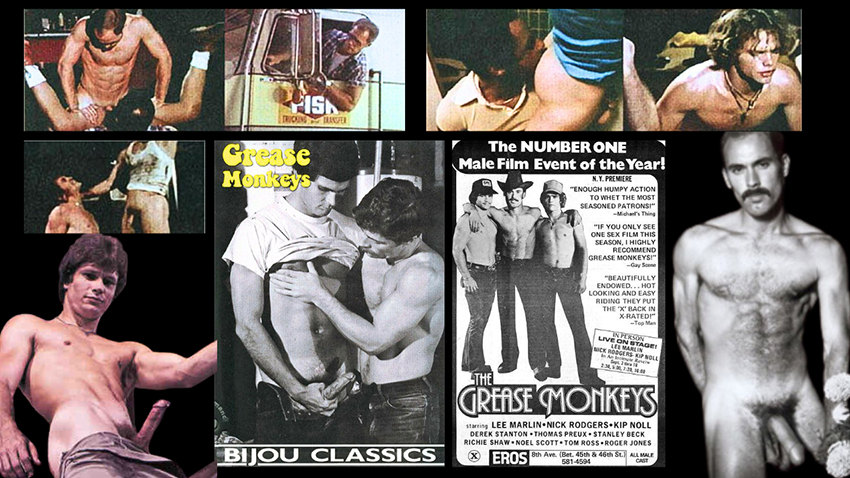 Grease Monkeys DVD, vintage newspaper ad, & movie stills