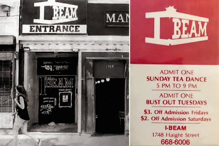 I-Beam exterior and ad for tea dance