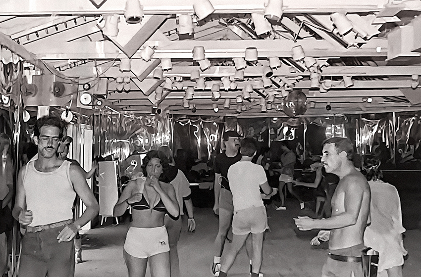 Several people on the dancfloor of The Ice Palace, 1970s
