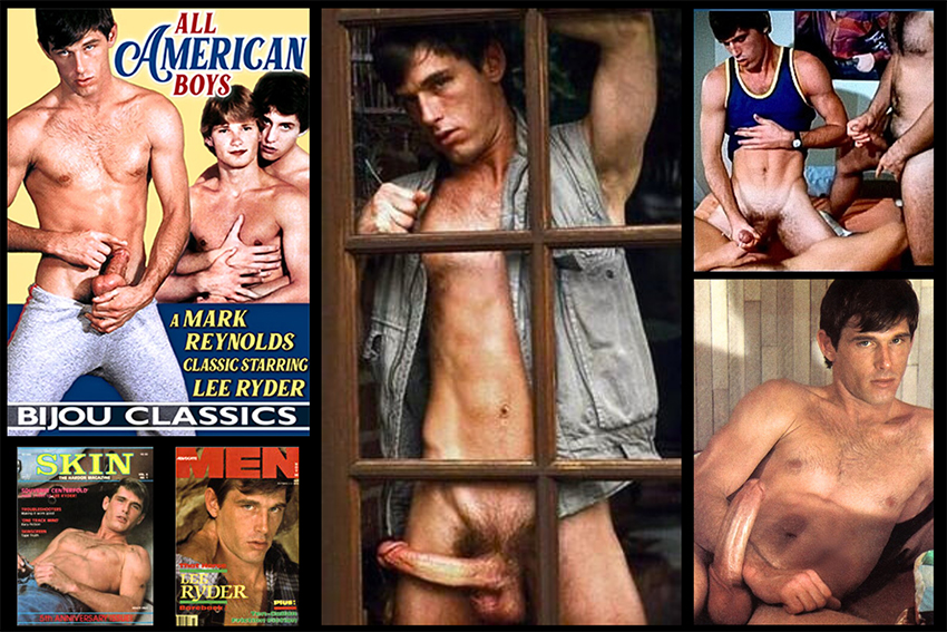 Lee Ryder on the cover of All American boys and magazine covers for Skin and Advocate MEN, plus in publicity photos