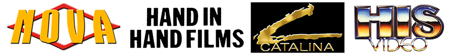 Logos for studios Nova, Hand in Hand Films, Catalina, and His Video
