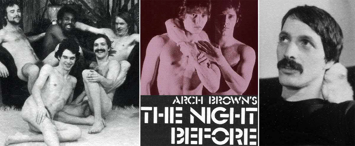 The main cast members in The Night Before, poster image of the dancers, and Frank Ross aka Michael Kade in his only performing role