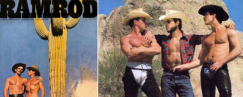 Cover of Ramrod and photo from Will Seagers' desert scene in Bullet Videopac 3