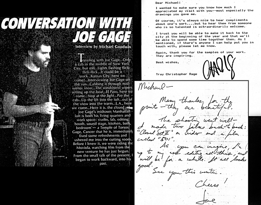 Goodwin interviews Gage, notes from Rage and Gage (R)