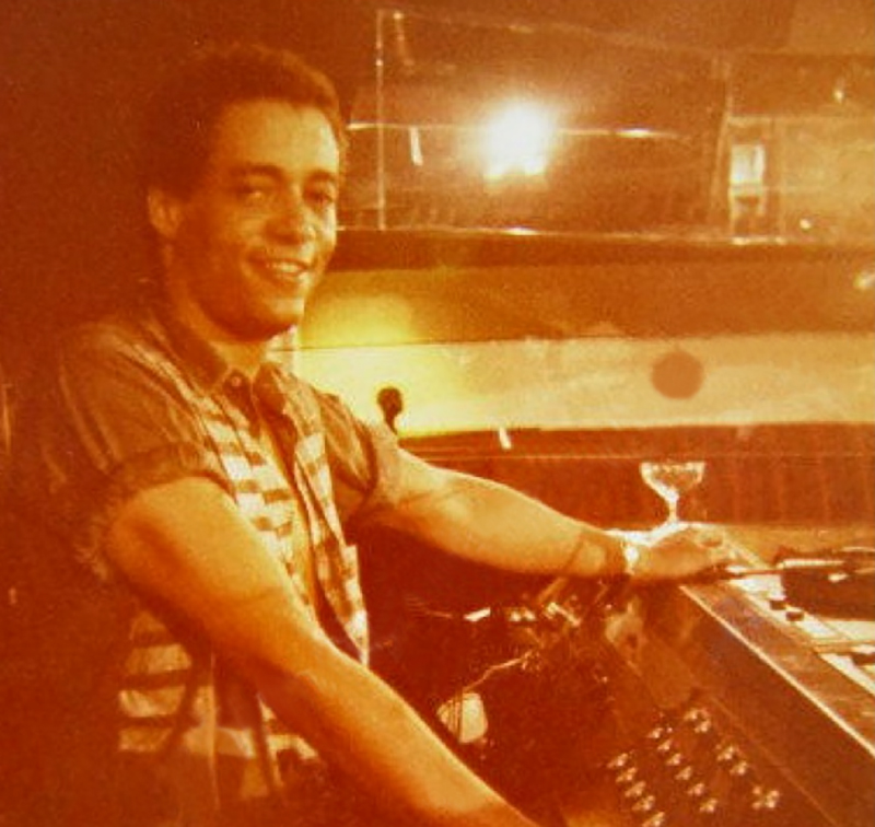 Ray Yates in a DJ booth
