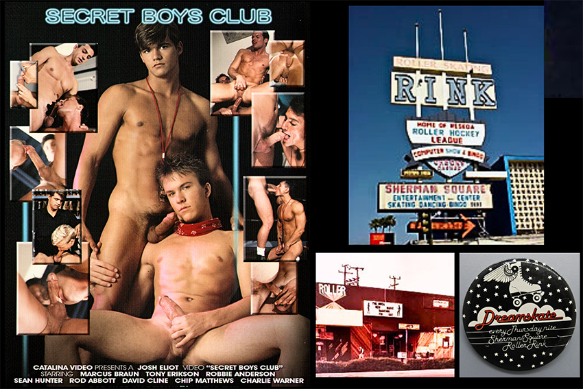 Secret Boys Club DVD back cover & Sherman Square Roller Rink
